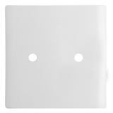 Placa 4x4 com 2 Furos - Novara Branco Brilhante